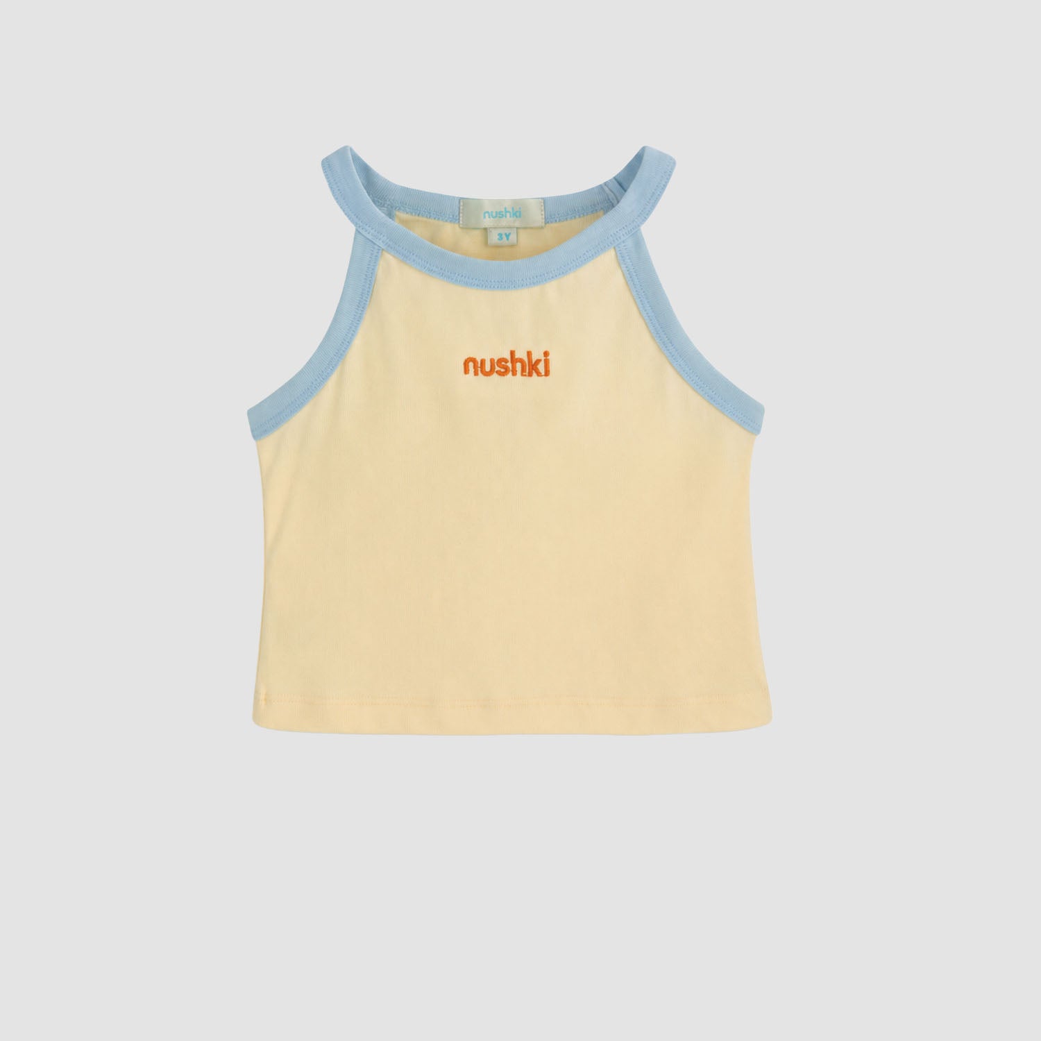 Coast Tank - Girls Beige/ Blue